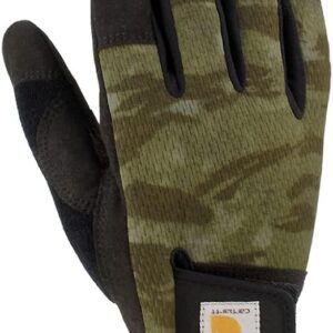 Carhartt Men's Synthetic Leather High Dexterity Touch Sensitive Secure Cuff Glove