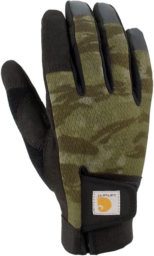 Carhartt Men's Synthetic Leather High Dexterity Touch Sensitive Secure Cuff Glove