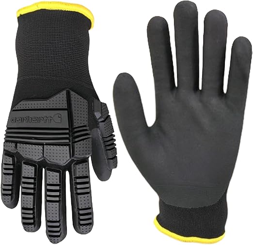 Carhartt Men's GC0823M Thermal Knuckle Guard Nitrile Glove