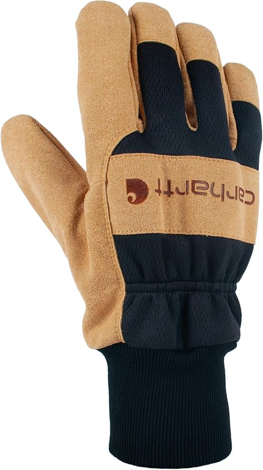 Carhartt Men's GW0836M Synthetic Suede Knit Cuff Glove