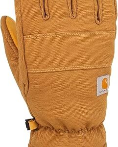 Carhartt Men's GL0781M Insulated Duck/Synthetic Leather Knit Cuff Glove